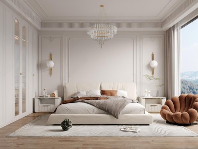 法式家居卧室3D模型下载